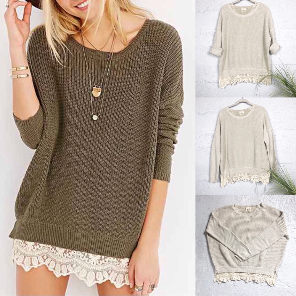 Urban Outfitters Pins &Needles Lace Sweater